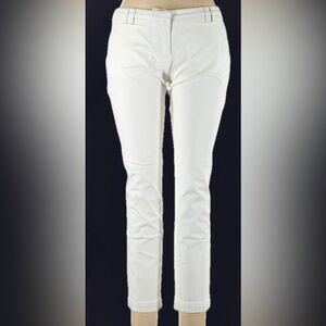 Eleventy White Casual Cotton Skinny Leg Pants NWOT 31